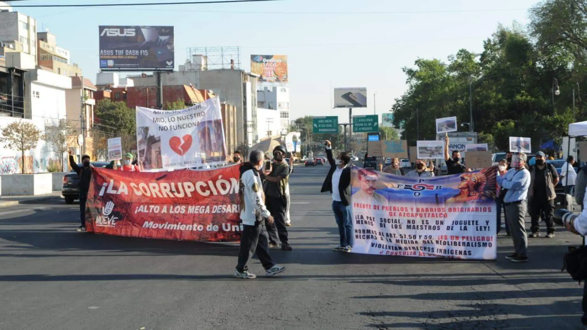 real de mayorazgo bloqueo manifestaciones protesta